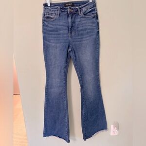 Judy Blue High Waist Tummy Control Jeans Raw Hem